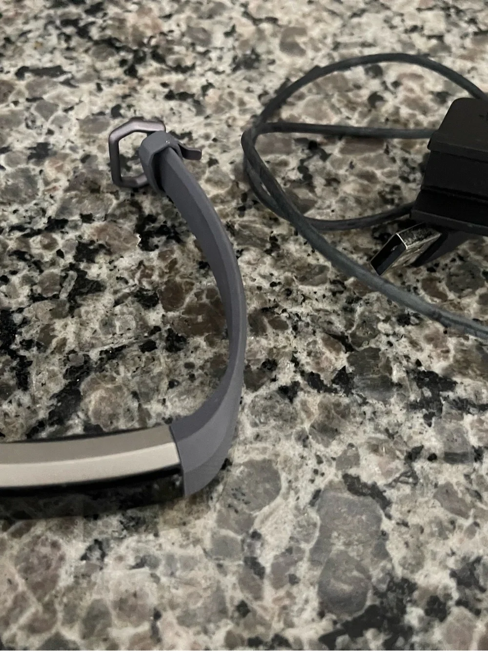 fitbit Alta HR Fitness Tracker in Gray Lavendar/Grey Band